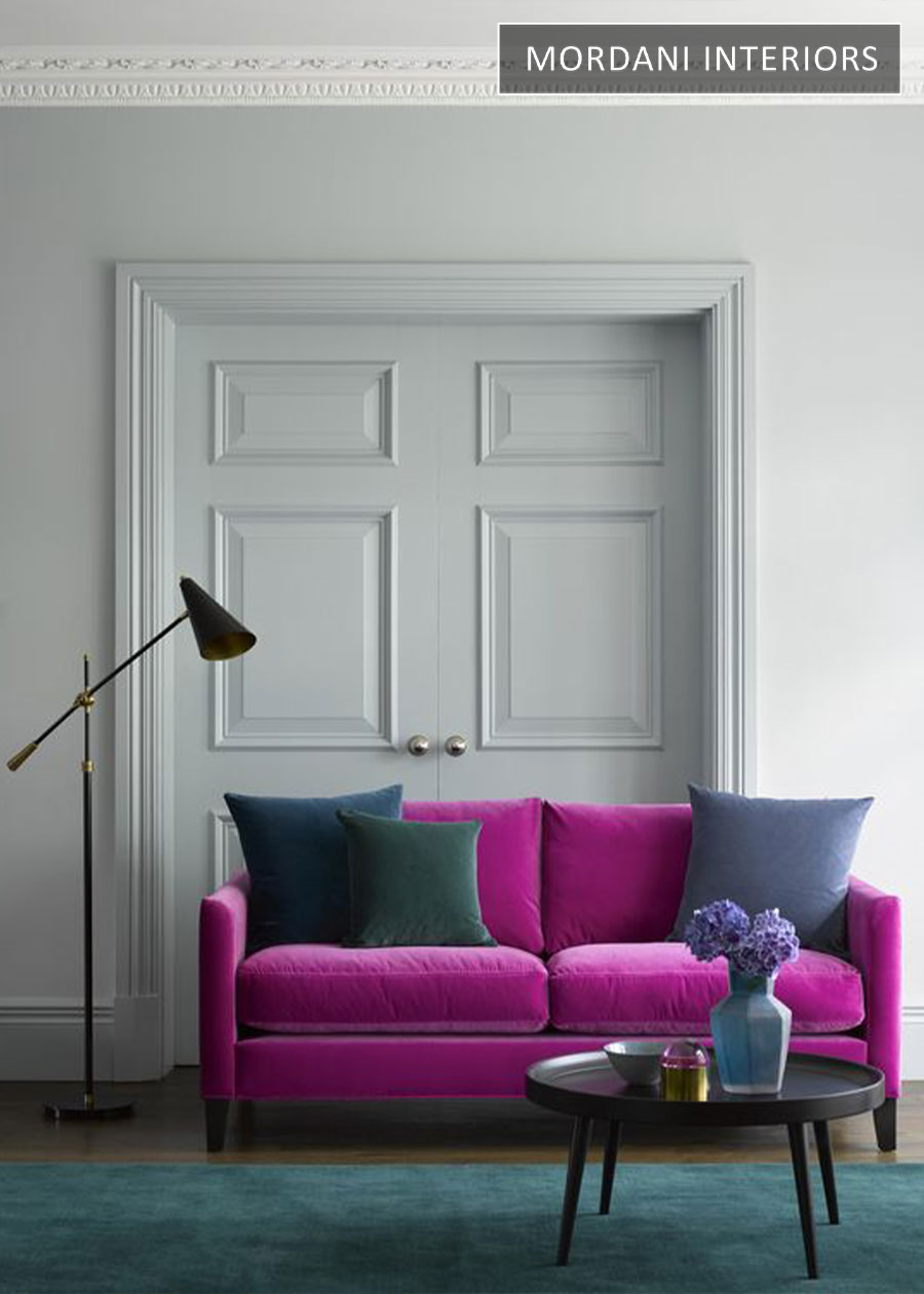 Hot Pink Velvet Upholstery Fabric 